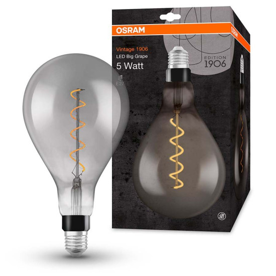 Світлодіодна лампа Osram 1906 LED BGRP 5W/818 230V FIL SM E27 4х1 (4058075269903)