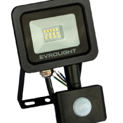 Світлодіодний прожектор Evrolight FM-01D-10 10Вт 6400К з датчиком руху (57039)