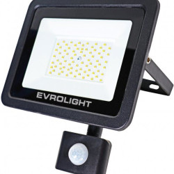 Світлодіодний прожектор Evrolight FM-01D-50 50Вт 6400К з датчиком руху (57051)