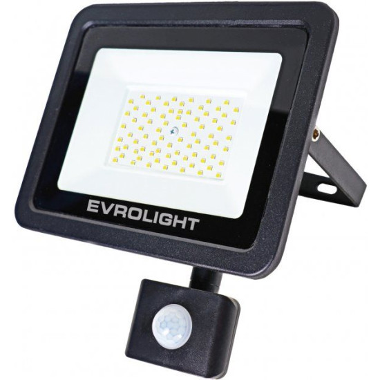 Світлодіодний прожектор Evrolight FM-01D-50 50Вт 6400К з датчиком руху (57051)
