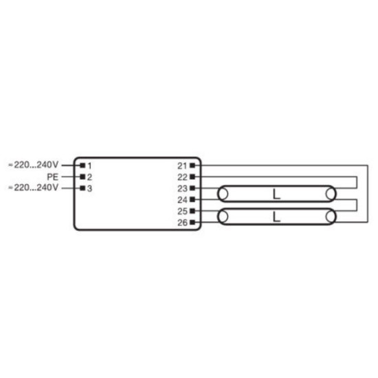 Епра Osram QT-FIT 5/8 2X54-58/220-240 VS20 (4008321873842)