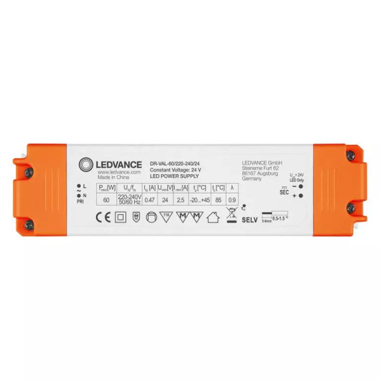 LED драйвер Ledvance DR-VAL-120/220-240/24 10х1 120Вт (4058075240131) IP20