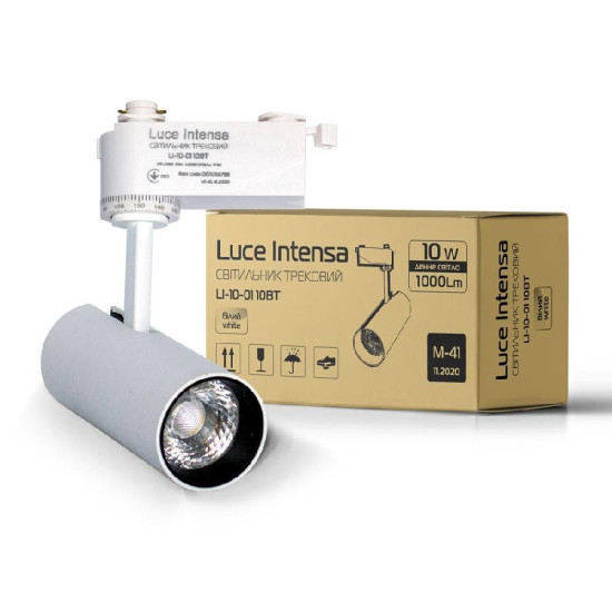 Трековий світильник Євросвітло LI-10-01 Luce Intensa 10Вт 4200К (56798) білий