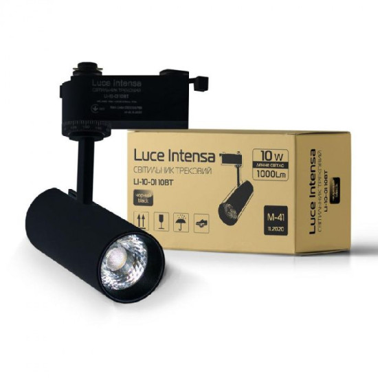 Трековий світильник Євросвітло LI-10-01 Luce Intensa 10Вт 4200К (56799) чорний