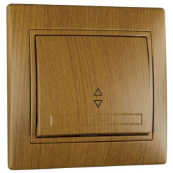 Матовий прохідний вимикач Lezard "Mira" 701-5151-105 (дуб класичний)