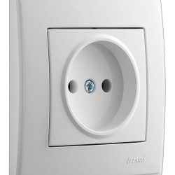 Розетка Lezard "Lesya" (705-0202-121B) з/з (біла)
