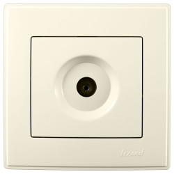 Прохідна ТВ розетка Lezard "Lesya" 705-0303-129 (кремова)