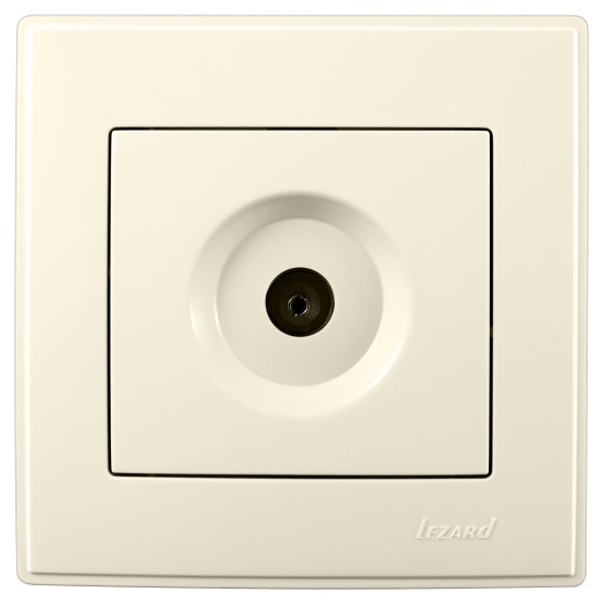 Прохідна ТВ розетка Lezard "Lesya" 705-0303-129 (кремова)