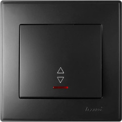 Прохідний вимикач Lezard «Lesya» 705-4242-114 з підсвічуванням (антрацит)