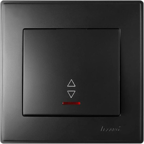 Прохідний вимикач Lezard «Lesya» 705-4242-114 з підсвічуванням (антрацит)