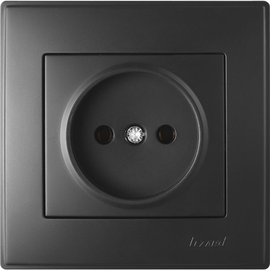 Розетка Lezard "Lesya" (705-4242-121B) з/з (антрацит)