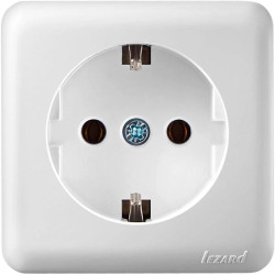 Розетка Lezard "Viola" (751-0200-122B) з/з (біла)