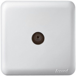 Прохідна ТВ розетка Lezard "Viola" 751-0200-129 (біла)
