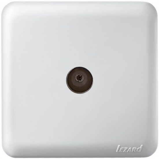 Прохідна ТВ розетка Lezard "Viola" 751-0200-129 (біла)