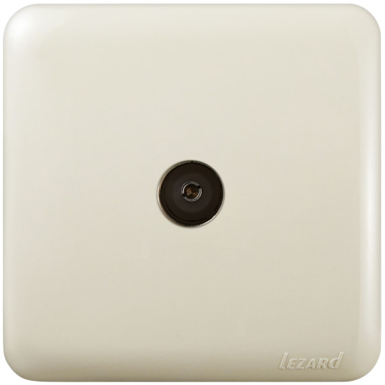 Прохідна ТВ розетка Lezard "Viola" 751-0300-129 (кремова)