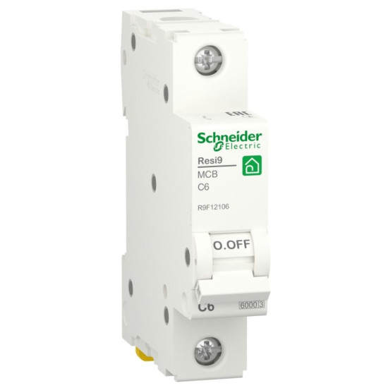 Автоматичний вимикач Schneider Electric R9F12106 Resi9 6кА 1P 6A C