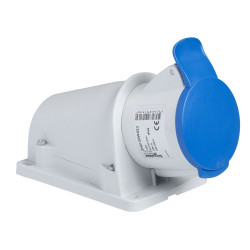 Силовий роз'єм Schneider Electric PKF16W423 Praktika 16А 2P+E IP44 250В