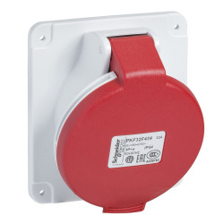 Кутовий силовий роз'єм Schneider Electric PKF32F435 32А 3P+N+E IP44 380В