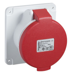 Прямий силовий роз'єм Schneider Electric PKF32G435 32А 3P+N+E IP44 380В