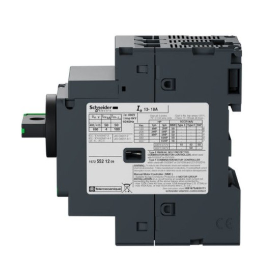 Автомат захисту двигуна Schneider Electric GV2P20 13-18 із комбінованим розчепленням