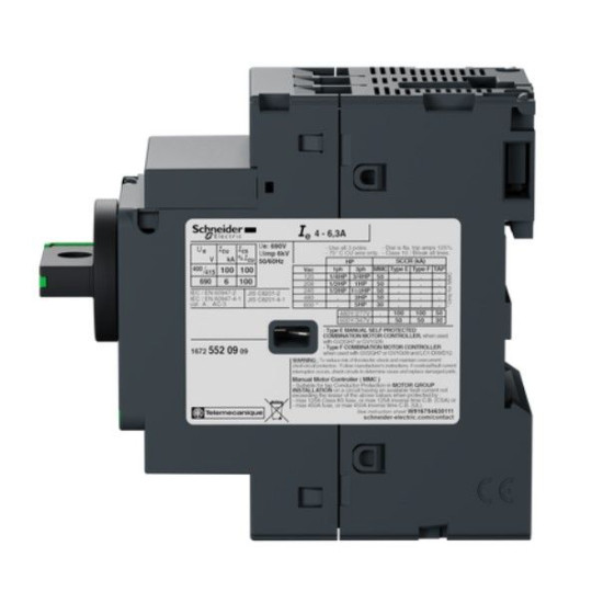 Автомат захисту двигуна Schneider Electric GV2P10 4-6.3 з комбінованим розчепленням