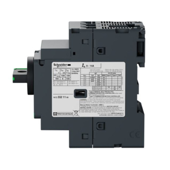 Автомат захисту двигуна Schneider Electric GV2P16 9-14 з комбінованим розчепленням