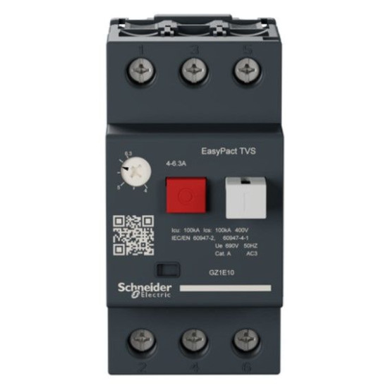 Автомат захисту двигуна Schneider Electric GZ1E10 GZ1E 4-6.3A