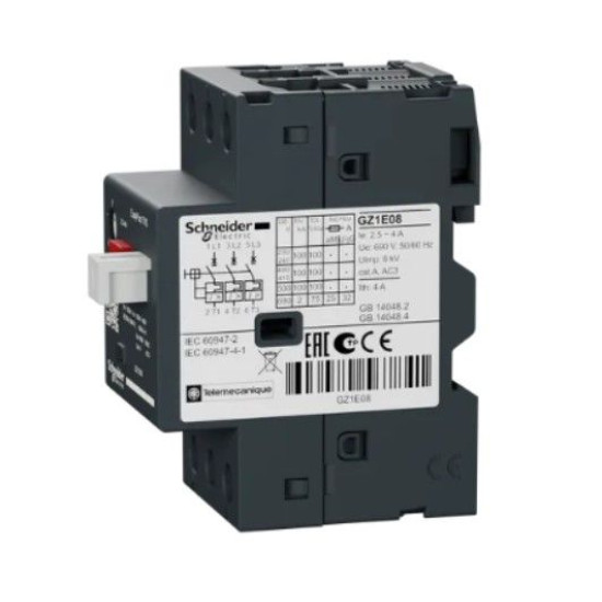 Автомат захисту двигуна Schneider Electric GZ1E08 GZ1E 2.5-4A
