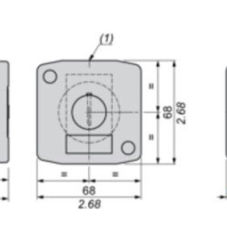 Кнопковий пост Schneider Electric XALD112E на 1 кнопку