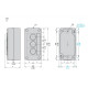 Кнопковий пост Schneider Electric XALD363M на 2 кнопки та сигнальну лампу