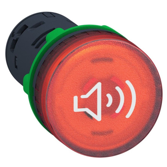 Дзвінок Schneider Electric XB5KS2B4 24В з підсвічуванням (червоний)