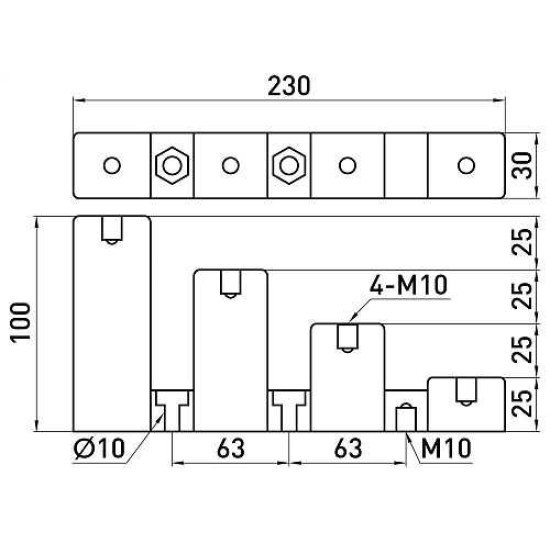 Ступінчатий ізолятор E.Next e.step.cj4-40 900A (s054105)