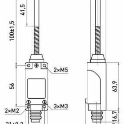 Кінцевий вимикач E.Next e.limitswitch.10 з металевим кінцем (s0070014)