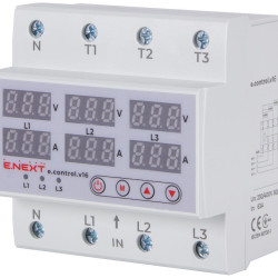 Реле контроля фаз E.Next e.control.v16 63А 3 NO з індикацією (p0690026)