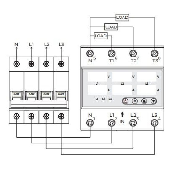 Реле контроля фаз E.Next e.control.v16 63А 3 NO з індикацією (p0690026)