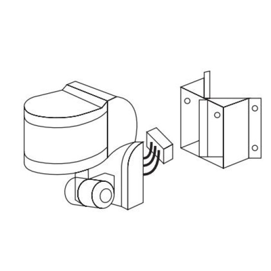 Інфрачервоний датчик руху E.Next e.sensor.pir.13.white 270° IP44 білий (s061018)