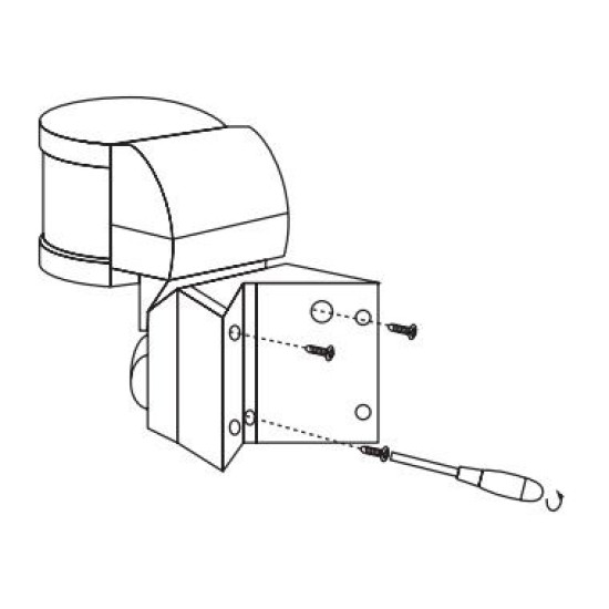 Інфрачервоний датчик руху E.Next e.sensor.pir.13.white 270° IP44 білий (s061018)