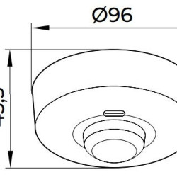 Мікрохвильовий датчик руху E.Next e.sensor.mw.700.white 360° IP20 білий (s061021)