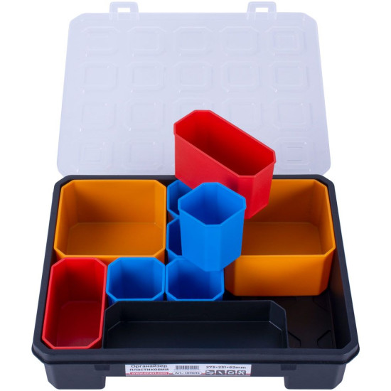 Пластиковий органайзер E.Next e.toolbox.pro.15, 15" 273х231х62мм (t011015)