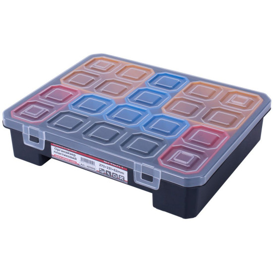 Пластиковий органайзер E.Next e.toolbox.pro.15, 15" 273х231х62мм (t011015)