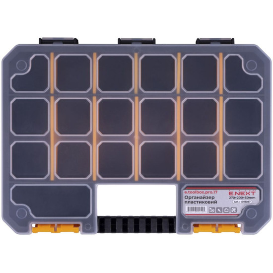 Пластиковий органайзер E.Next e.toolbox.pro.17, 14" 270x200x50мм (t011017)