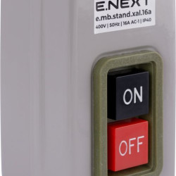 Металевий кнопковий пост E.Next e.mb.stand.xal.16a 16А On-Off (s006025)