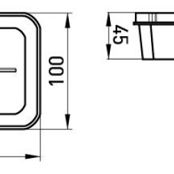 Розподільча коробка E.Next e.db.stand.100.100.45 пластикова під гіпсокартон (s027031)