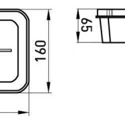 Розподільча коробка E.Next e.db.stand.160.160.65 пластикова під гіпсокартон (s027033)