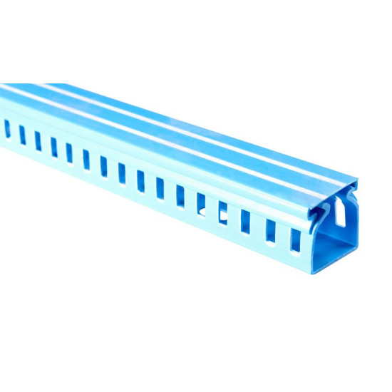 Перфарований короб E.Next e.trunking.perf.stand.40.40 пластиковий 40х40мм 2м блакитний (s13033020)