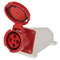 Стаціонарна силова розетка E.Next e.socket.pro.4.63 4п 63А 380В IP67 (p012006)