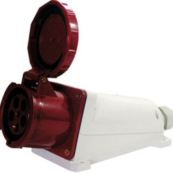 Стаціонарна силова розетка E.Next e.socket.pro.5.63 5п 63А 380В IP67 (p012009)