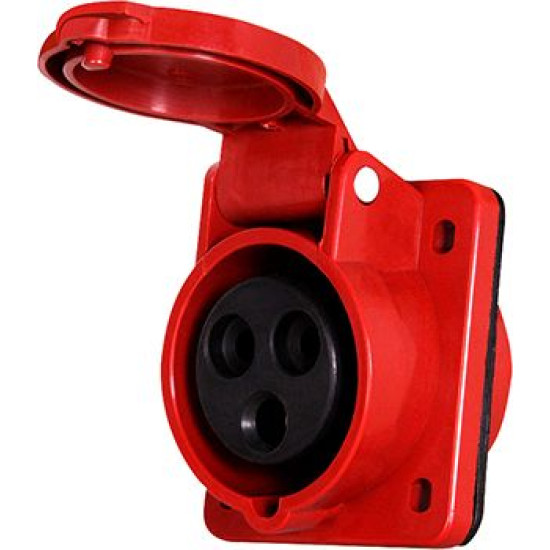 Вбудована силова розетка E.Next e.socket.pro.4.16.wall 4п 16А 380В (p012012)