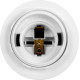Пластиковий патрон E.Next e.lamp socket with nut.E27.pl.white Е27 з гайкою білий (s9100016)