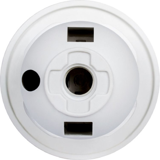 Пластиковий патрон E.Next e.lamp socket with nut.E27.pl.white Е27 з гайкою білий (s9100016)